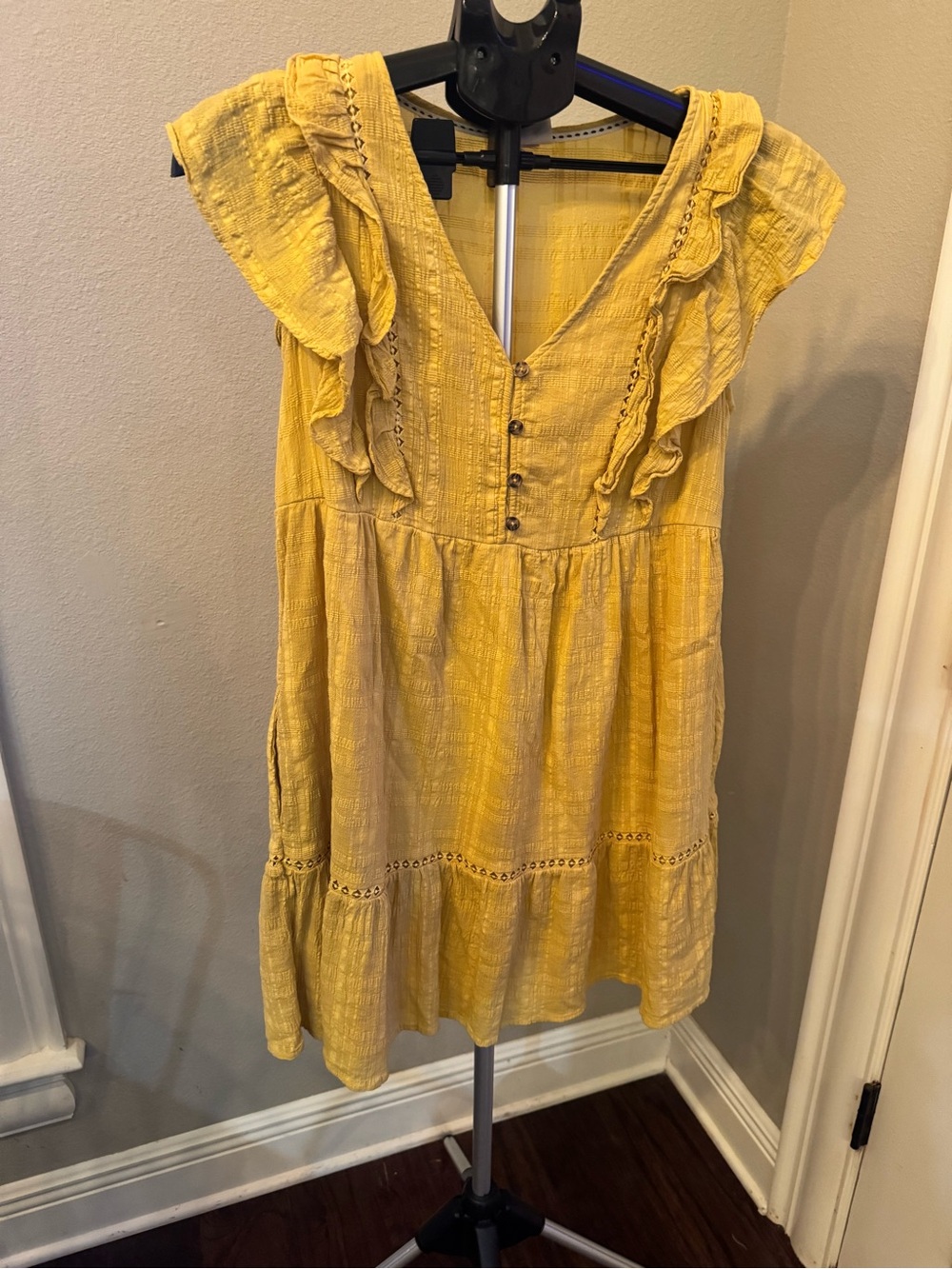 Knox Rose Yellow Ruffle Sleeve Sundress